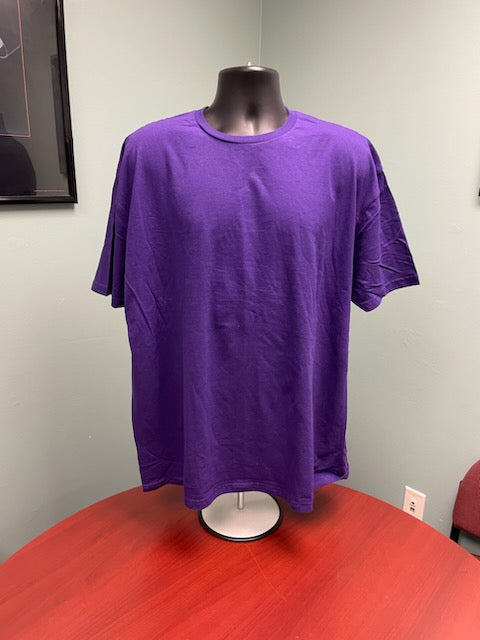 Gildan Soft Style Cotton Adult Unisex 3X Purple Short Sleeve T-shirt