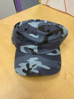 Port Authority Navy Camo Camouflage 6 Panel Cap with Velcro Back Qty: 5