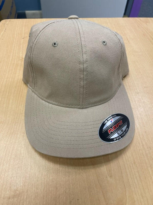 Flexfit Brushed Twill Khaki Cap S/M bundle Qty: 10