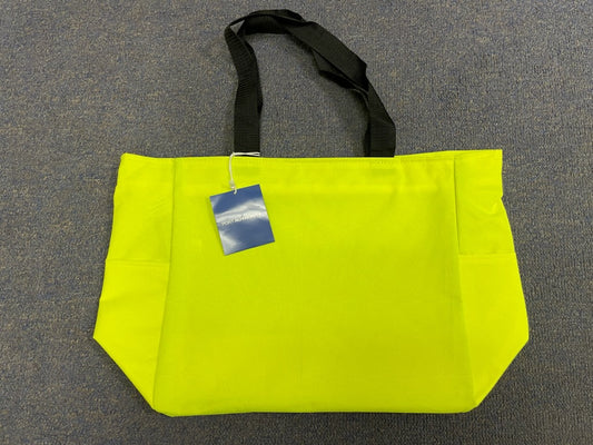 Port Authority Neon Yellow Essential Zip Tote Bag Qty: 6