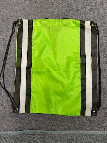 Lime Green Venturaline Small Reflective Drawstring Sports Bag Qty: 1