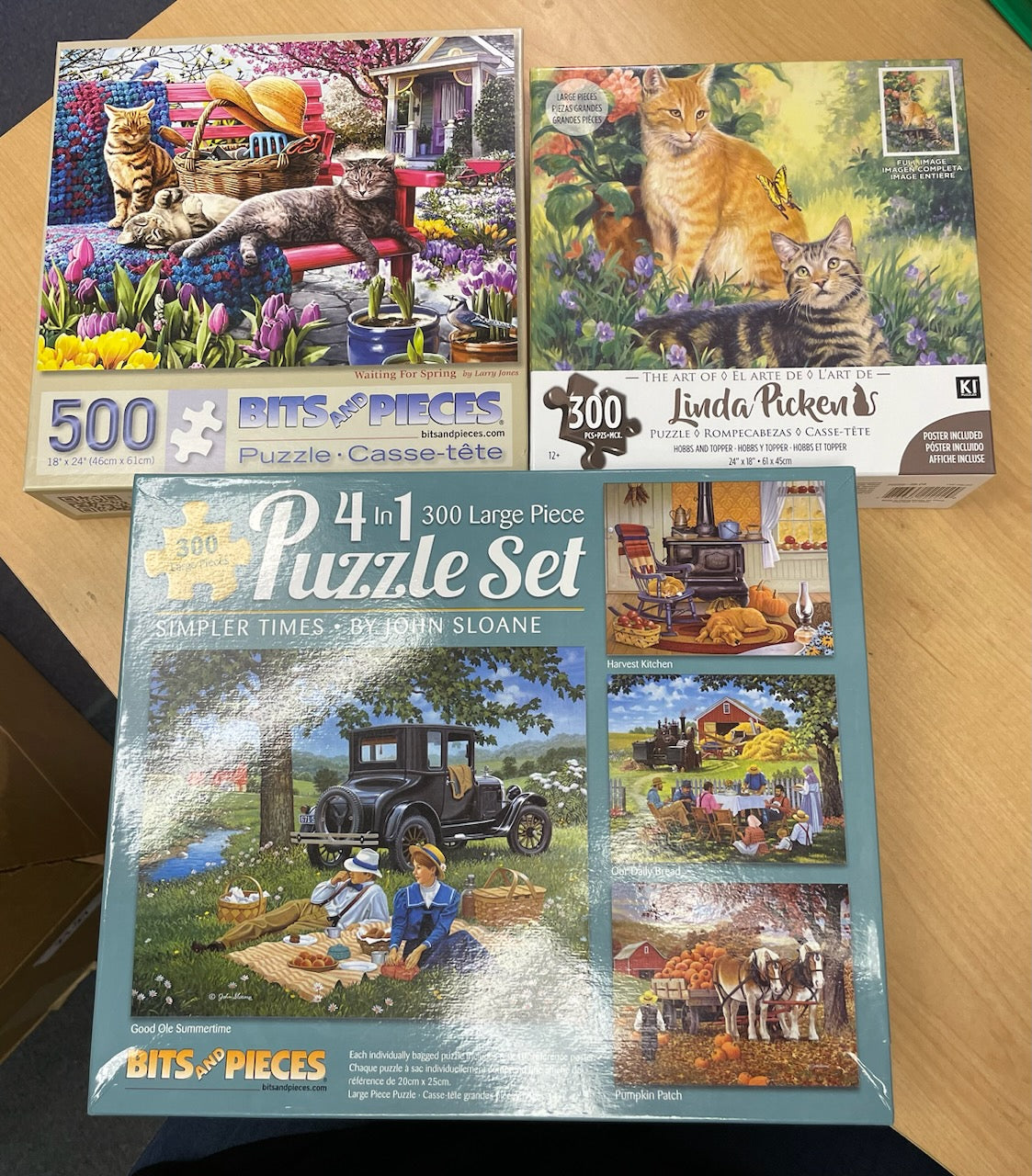 6 (Six) Jigsaw Puzzles bundle (4 Puzzle set + 2 Bonus Puzzles) - See Description (21-27)