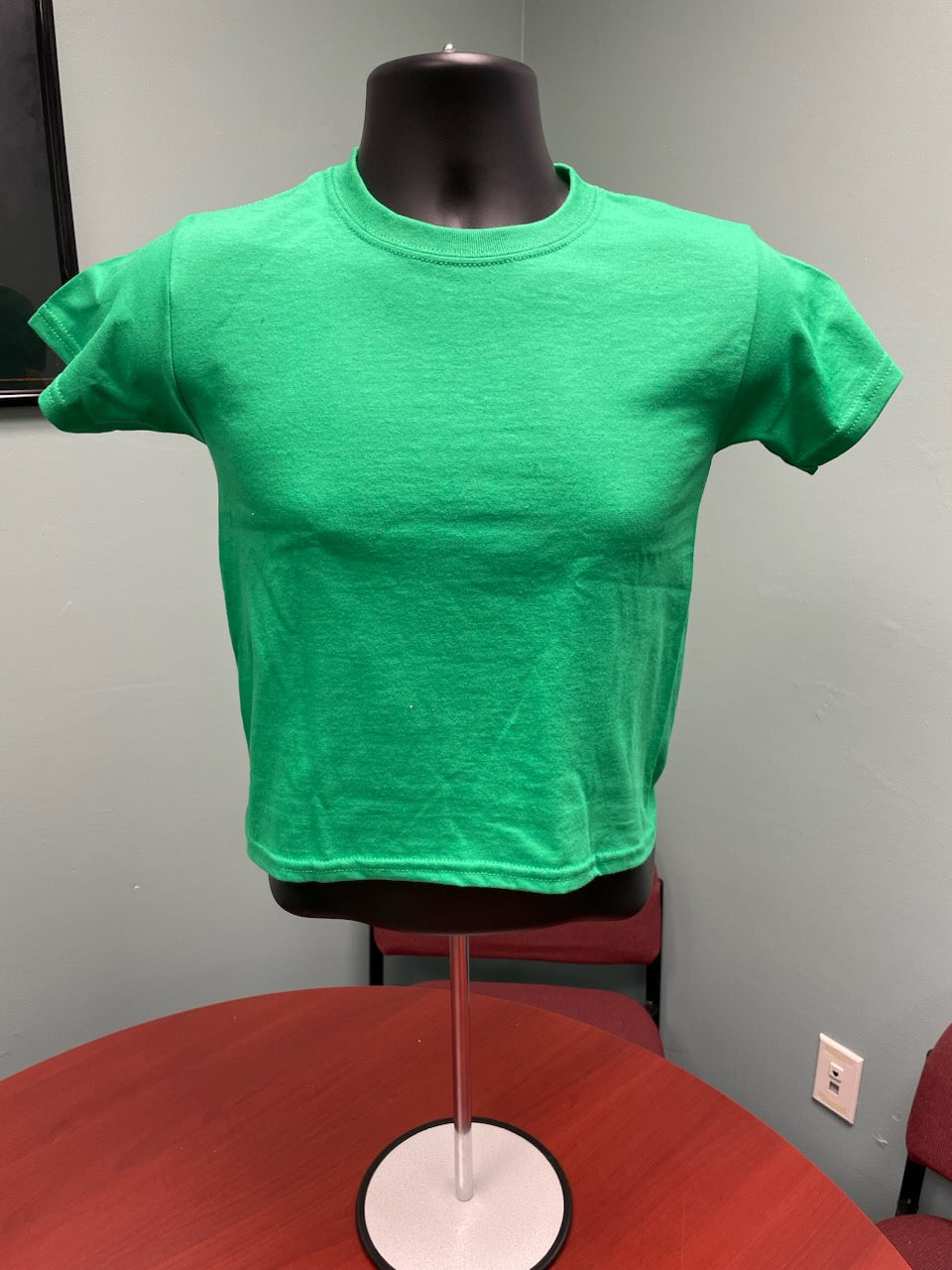 Gildan Heavy Cotton Irish Green Youth Unisex XS Short Sleeve T-shirt Qty: 2