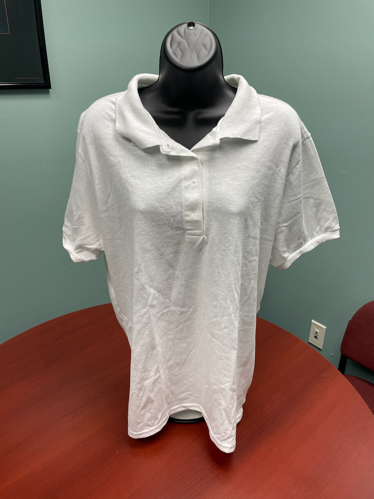 Jerzees Adult Ladies White XL Short Sleeve Polo Qty: 1