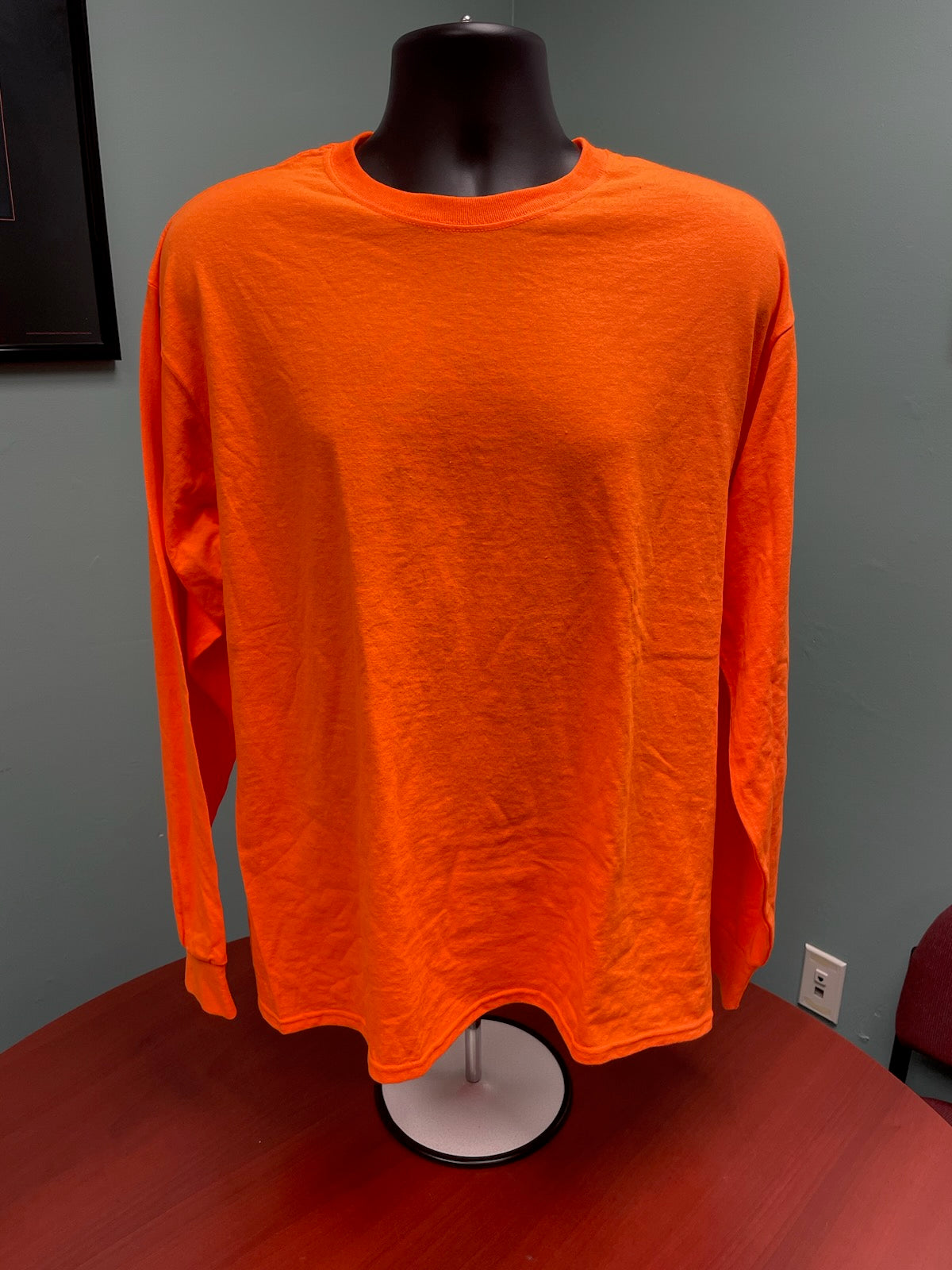 Jerzees Safety Orange Adult Unisex L Long Sleeve T-Shirt Qty: 1