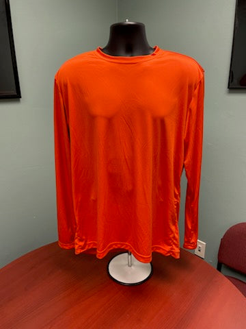 Sport-Tek Neon Orange L Long Sleeve PosiCharge Competitor Tee Qty: 1