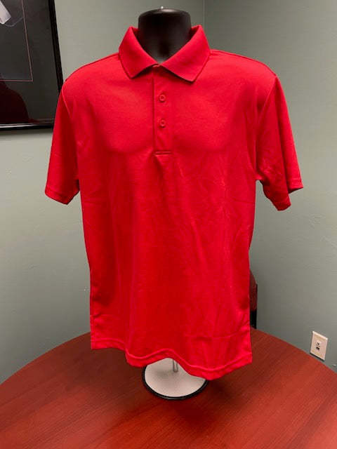 Sport-Tek True Red Men's M PosiCharge RacerMesh Polo Qty: 4